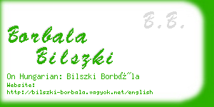 borbala bilszki business card